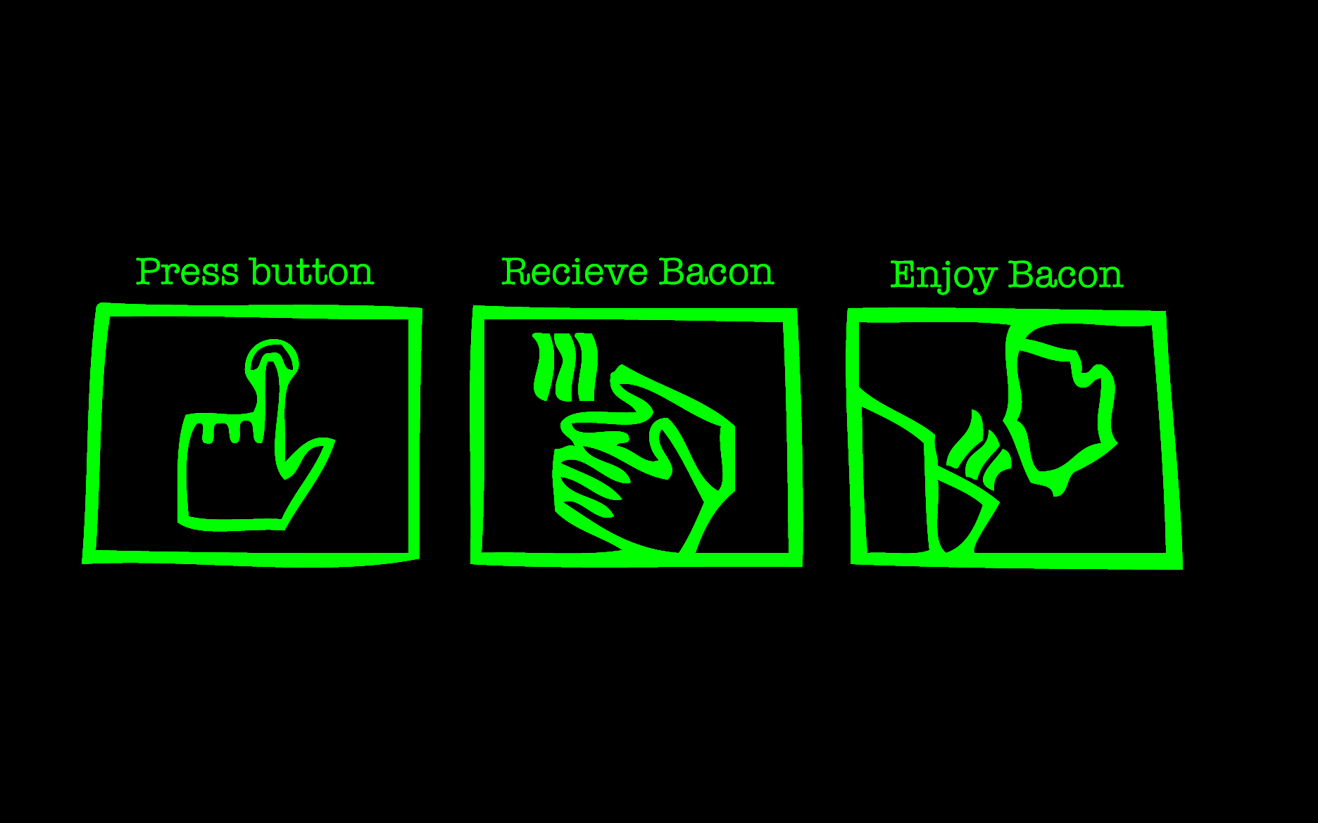 Push button, receive bacon, enjoy