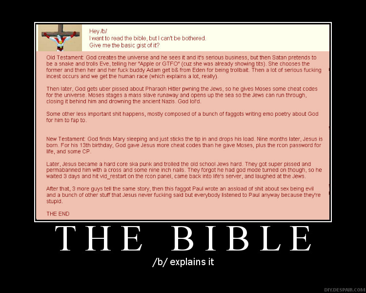 The Bible according to /b/