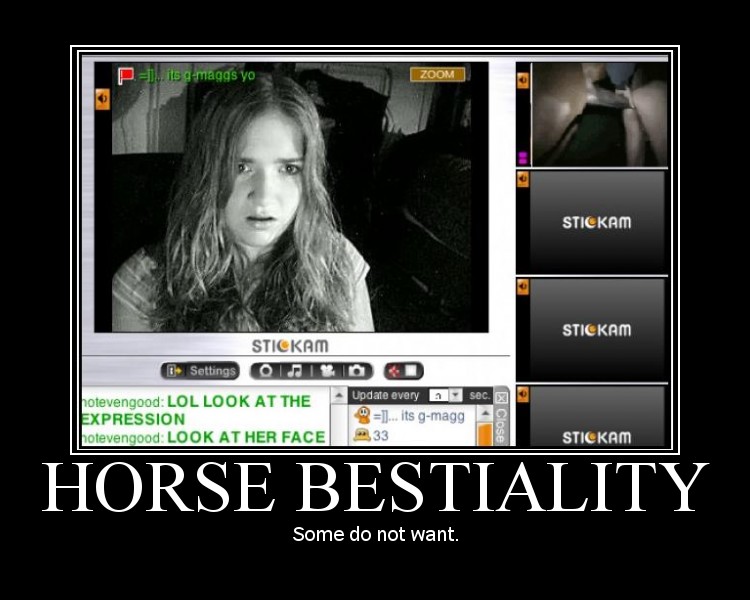 horse bestiality. some do not want.