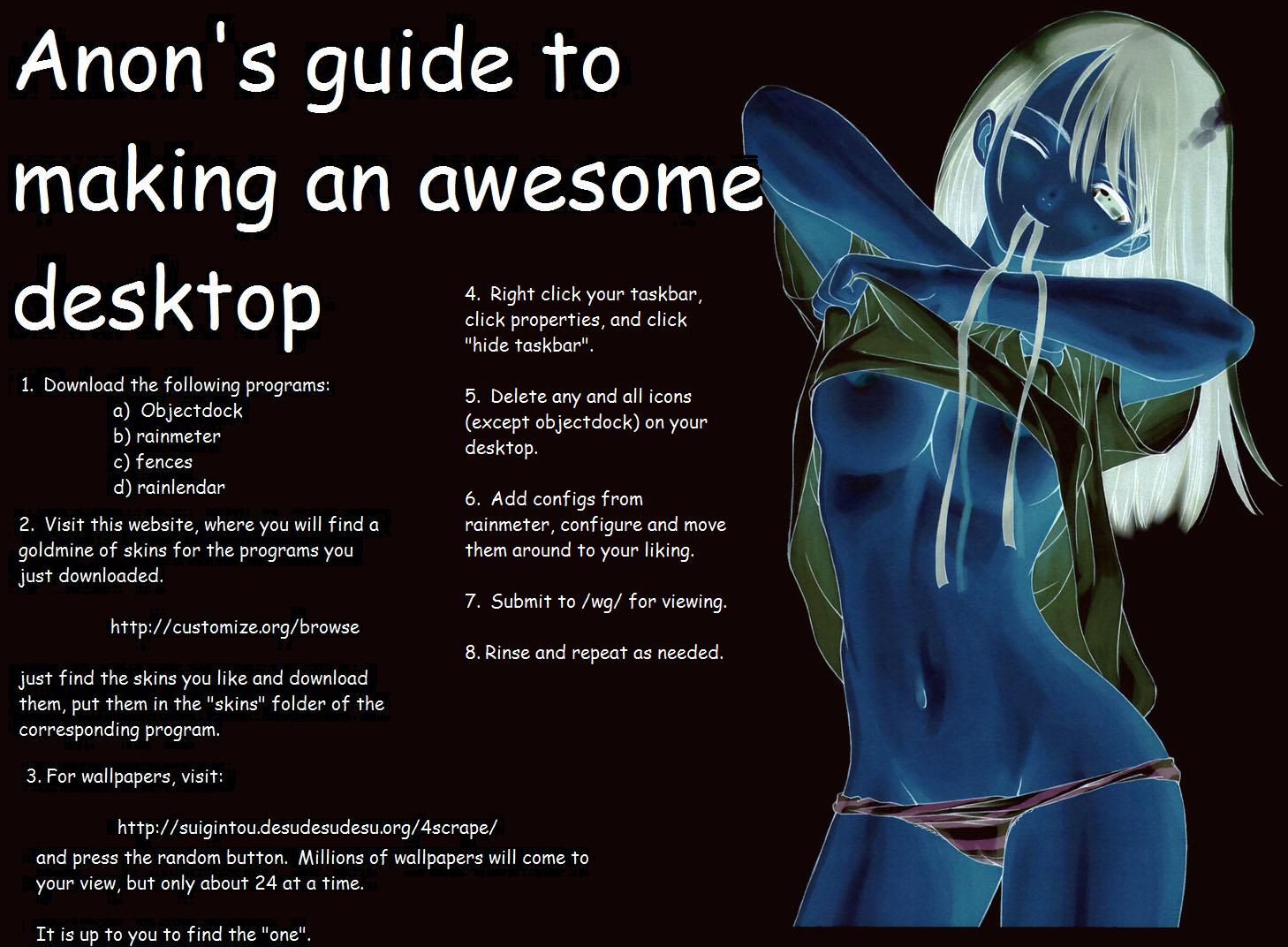 guide to making an awesome wallpaper