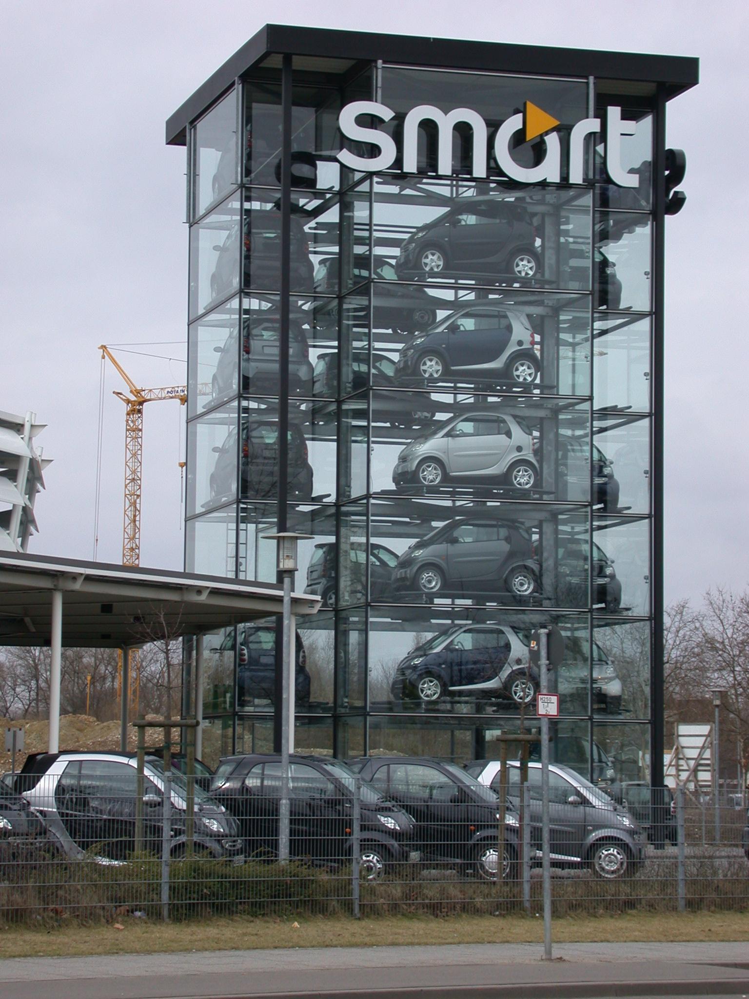 Smart Car tower. Not so smart really