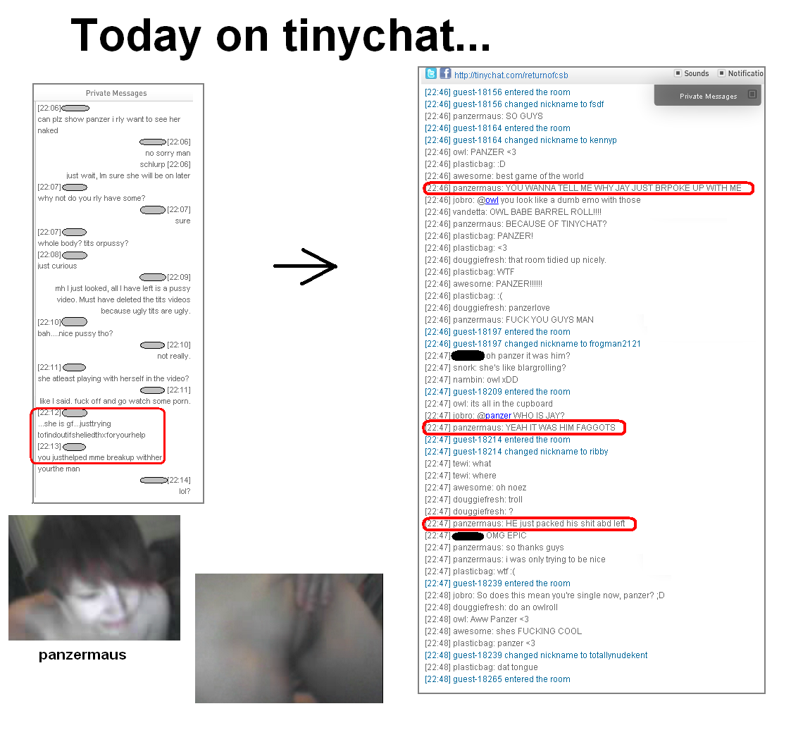 dumped for tinychat camwhoring