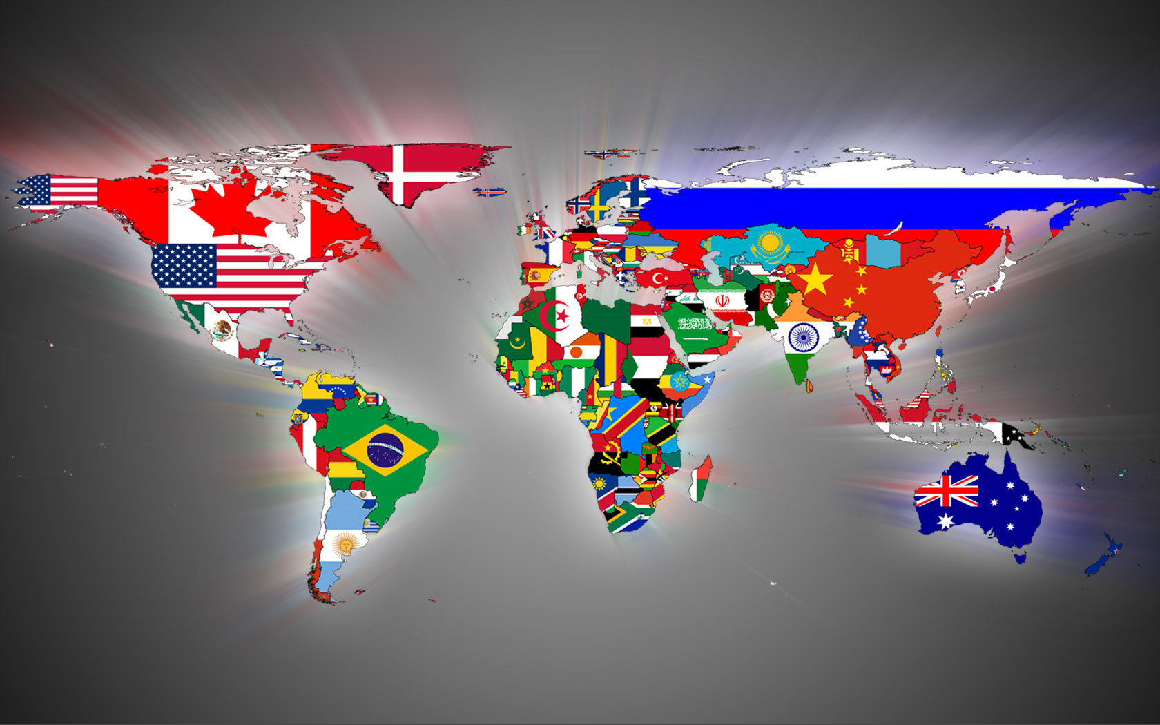 flags of the world map wallpaper