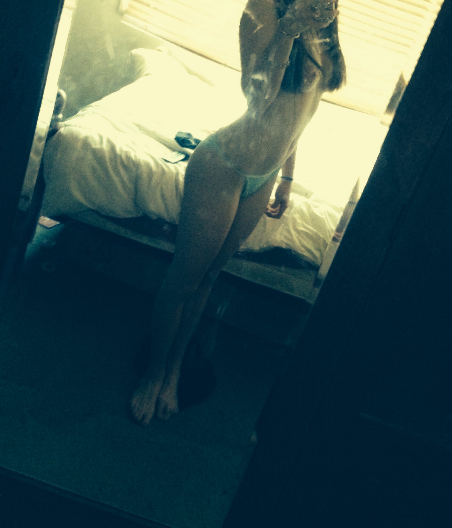 topless selfie