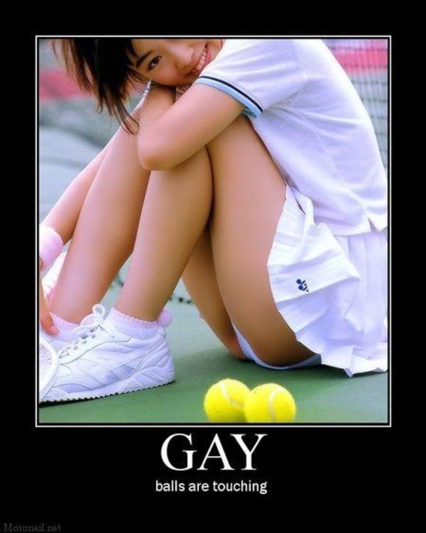 only gay if balls are touching