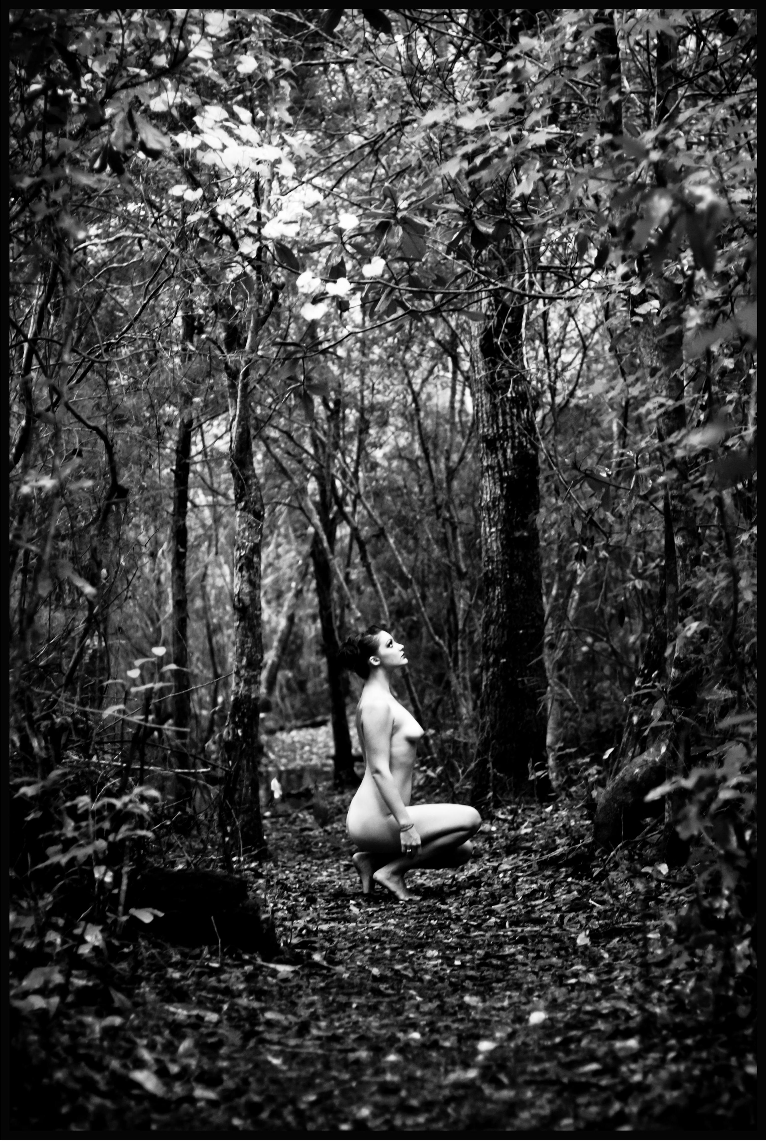 nude in the woods